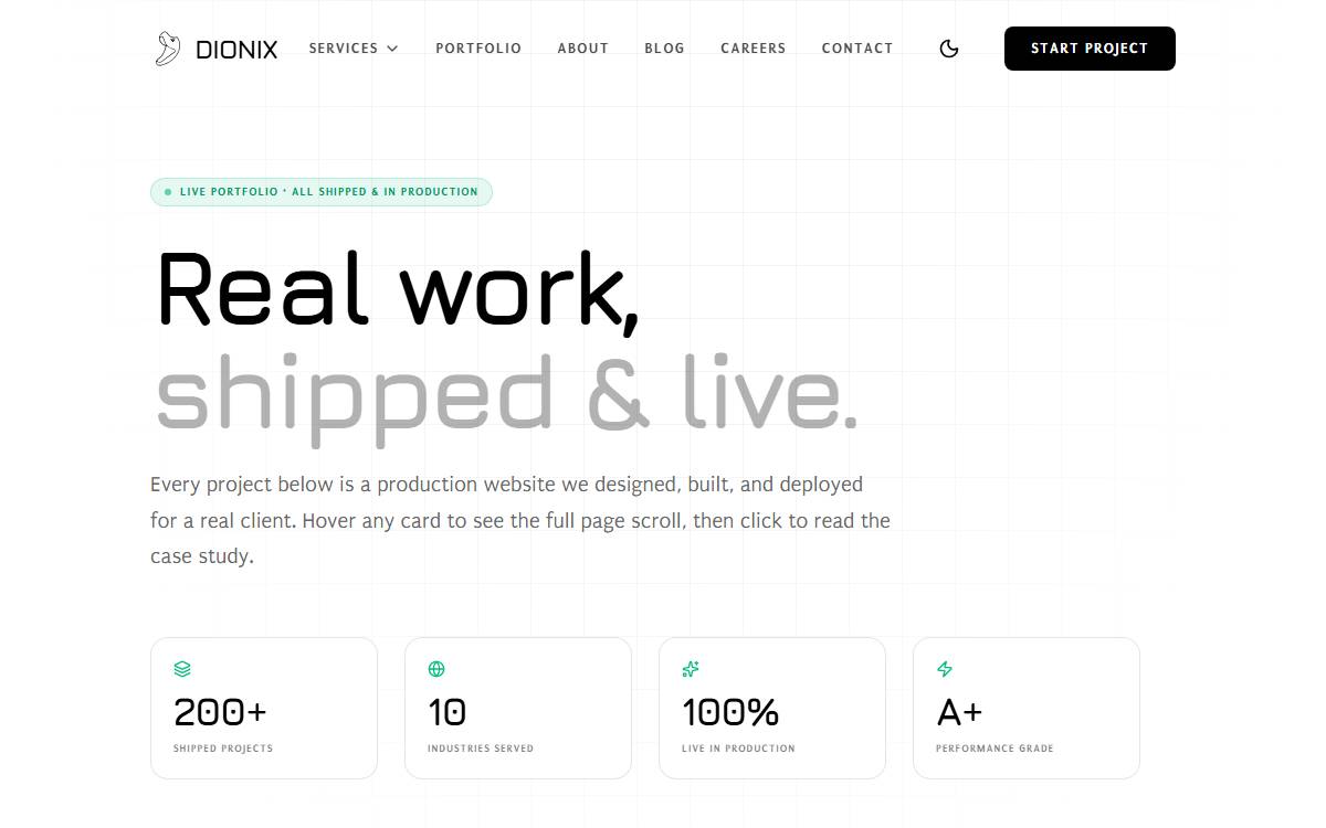 Dionix — Client Work